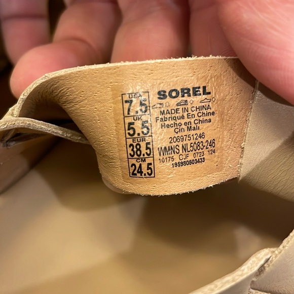 Sorrel dayspring slingback sandals like new - Picture 7 of 7